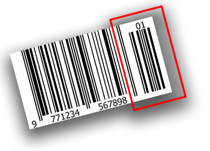 13 + 2 Digit Barcode